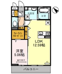 La　casamia　一条通の物件間取画像